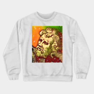 Epictetus Snowy Portrait | Epictetus Artwork 15 Crewneck Sweatshirt